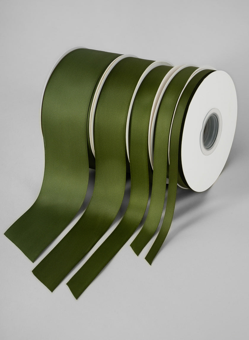 Moss Double Faced Satin Ribbon 50 Yard Spool Decor Jamali-garden