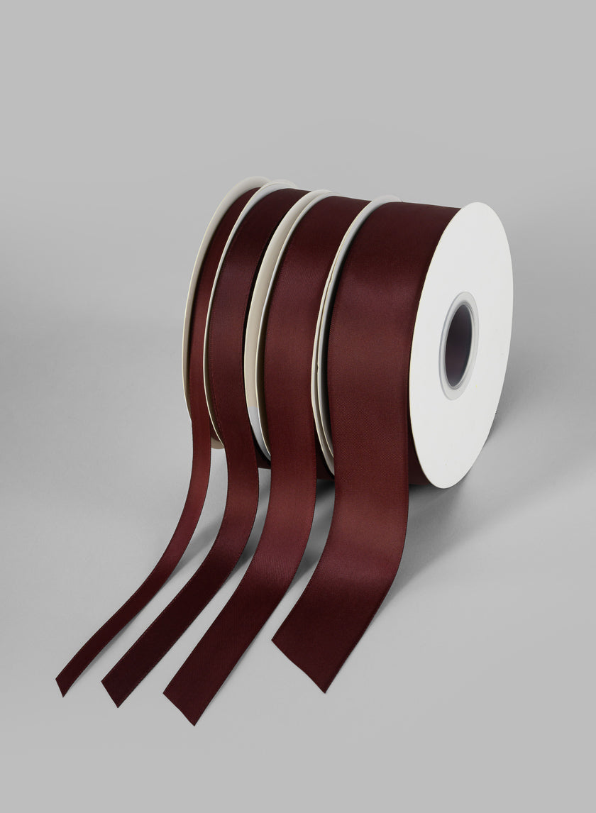 Burgundy Double Faced Satin Ribbon 50 Yard Spool Decor Jamali-garden