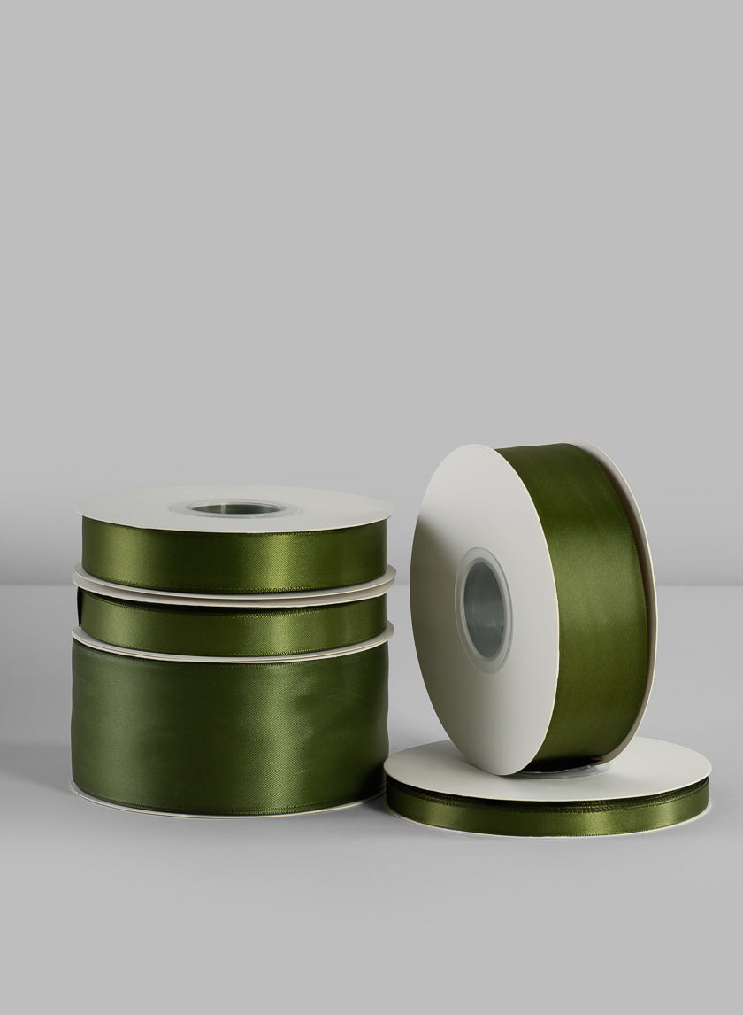 Moss Double Faced Satin Ribbon 50 Yard Spool Decor Jamali-garden