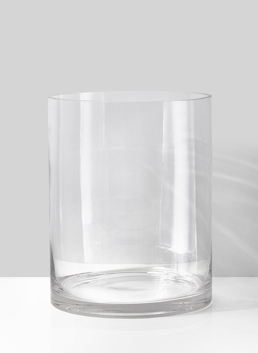 10in Tall Glass Cylinder Vase Decor Jamali-garden