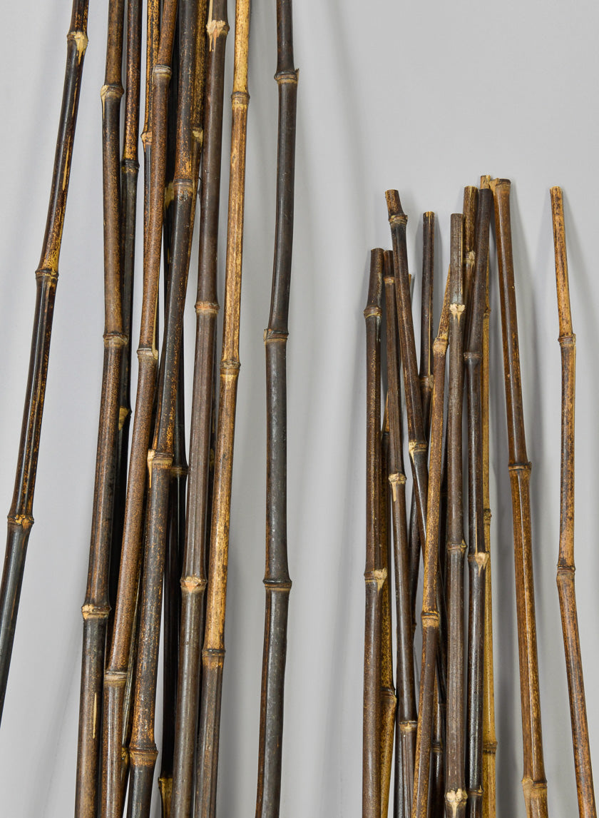 Natural Black Bamboo Decor Jamali-garden