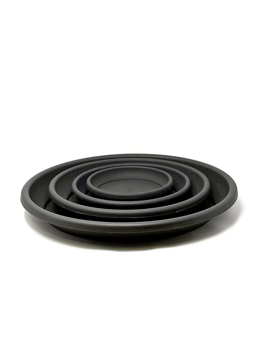 Deroma Anthracite Black Saucers Decor Jamali-garden