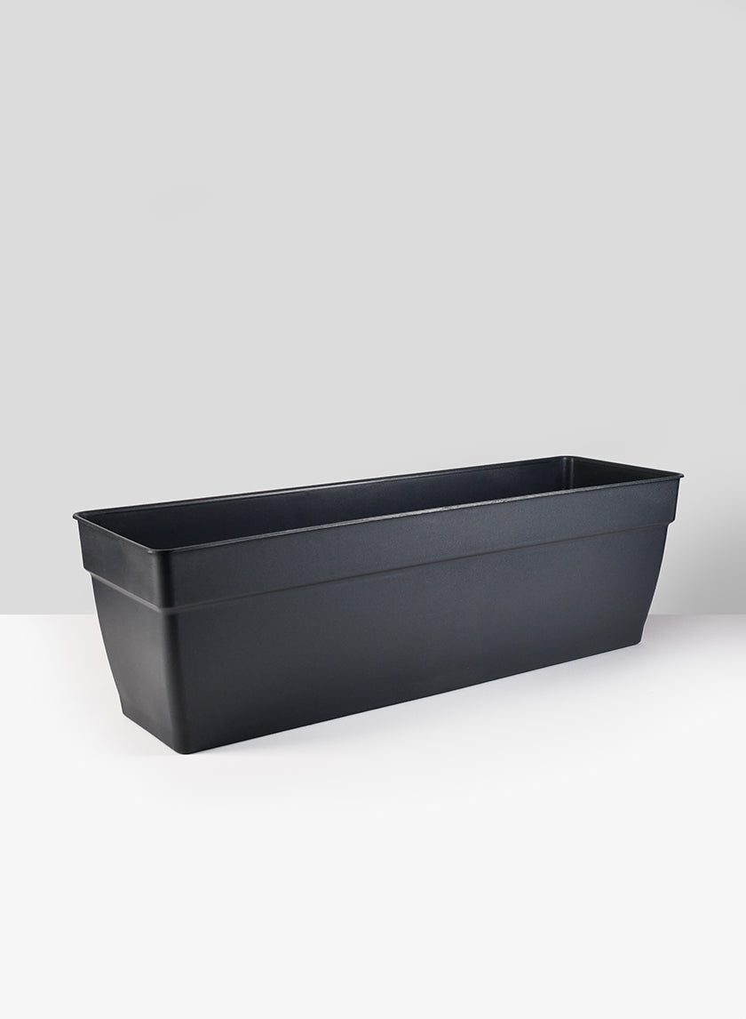 22.5in Long Anthracite Black Ninfea Window Box Decor Jamali-garden