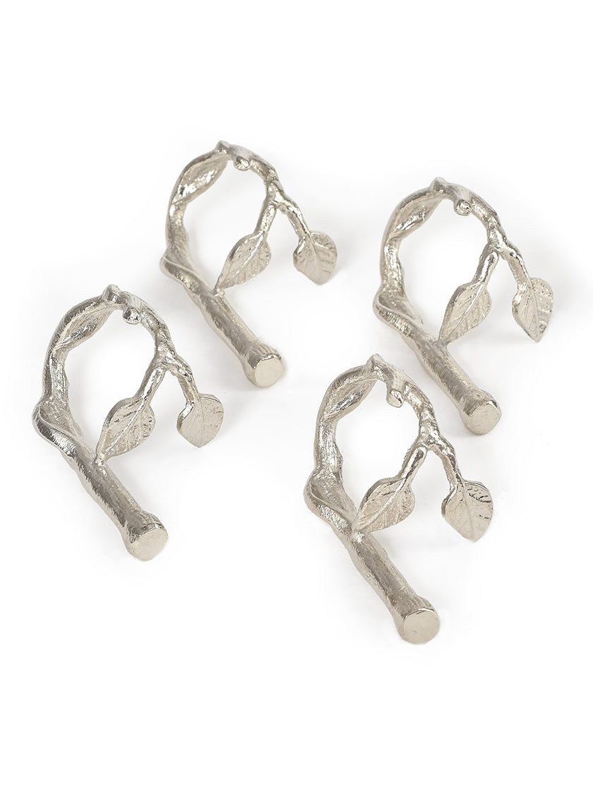 Silver Twig Napkin Ring Decor Jamali-garden