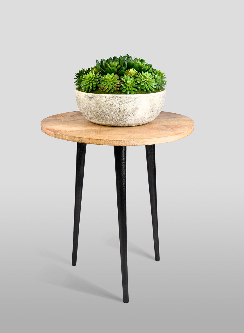 16in Soho Wood Table Decor Jamali-garden