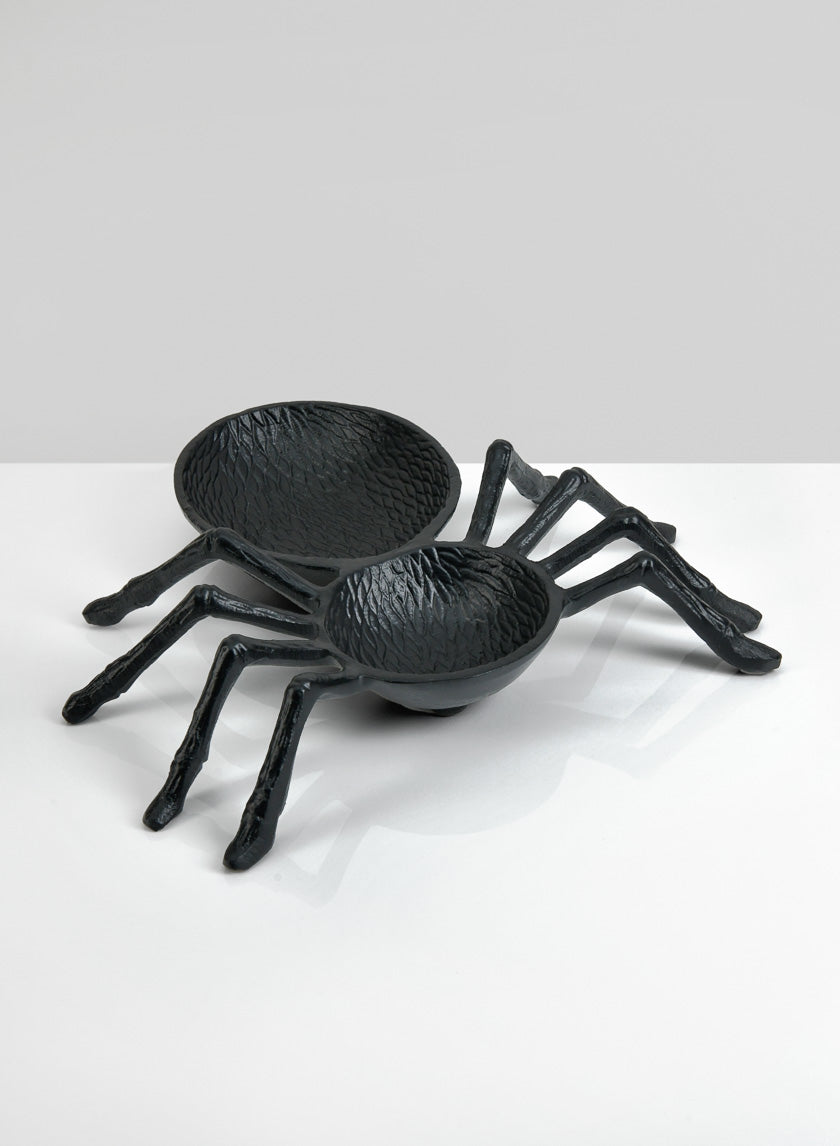 11in Spooky Spider Dish Decor Jamali-garden