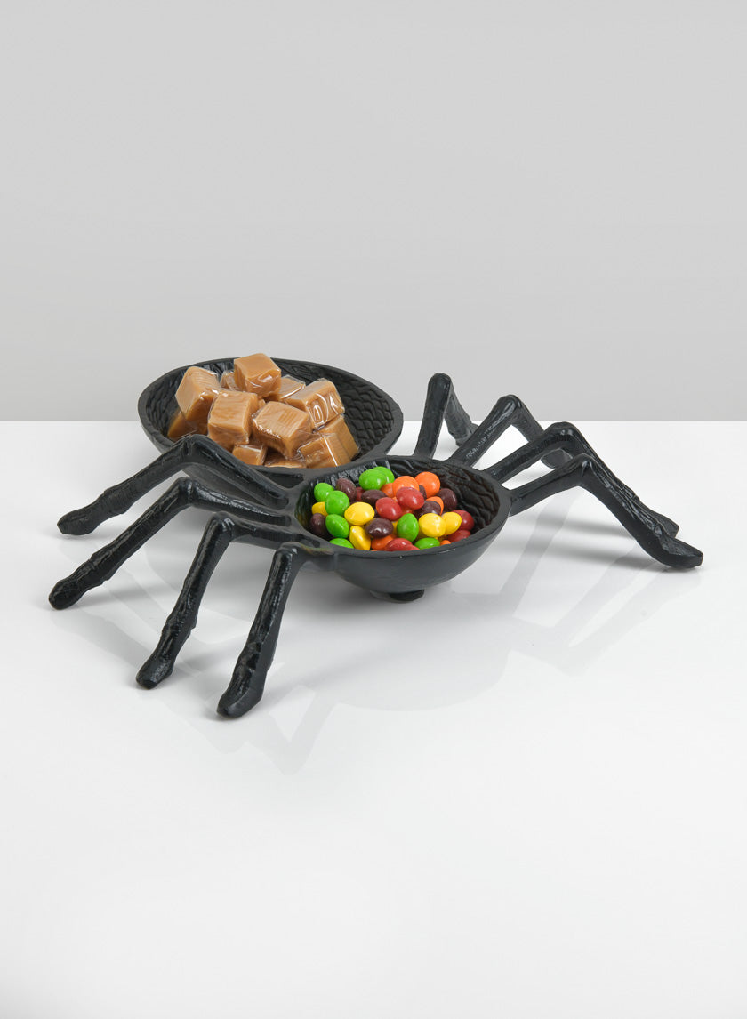 11in Spooky Spider Dish Decor Jamali-garden