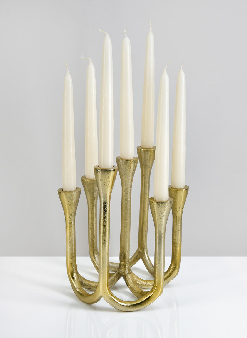 8.25in Tall Eglise Seven Light Candle Stand Decor Jamali-garden
