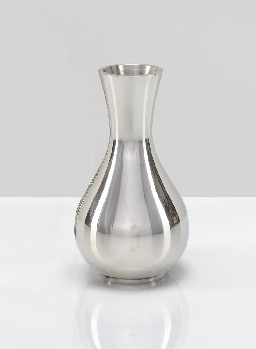5 1/2in Tall Nickel Bud Vase Decor Jamali-garden