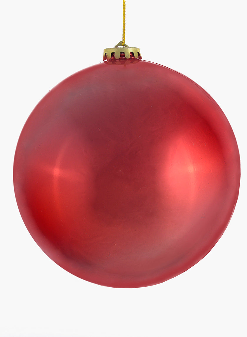 6in Round Red Plastic Ornament Balls 150mm Decor Jamali-garden