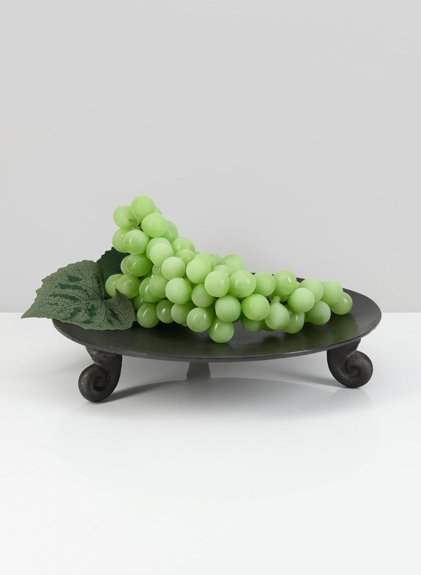 10in Wide Bronze Plate with Legs Decor Jamali-garden