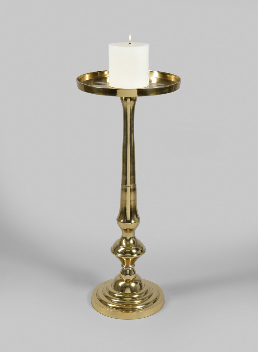 24in Tall Chateau Gold Pedestal Holder Decor Jamali-garden
