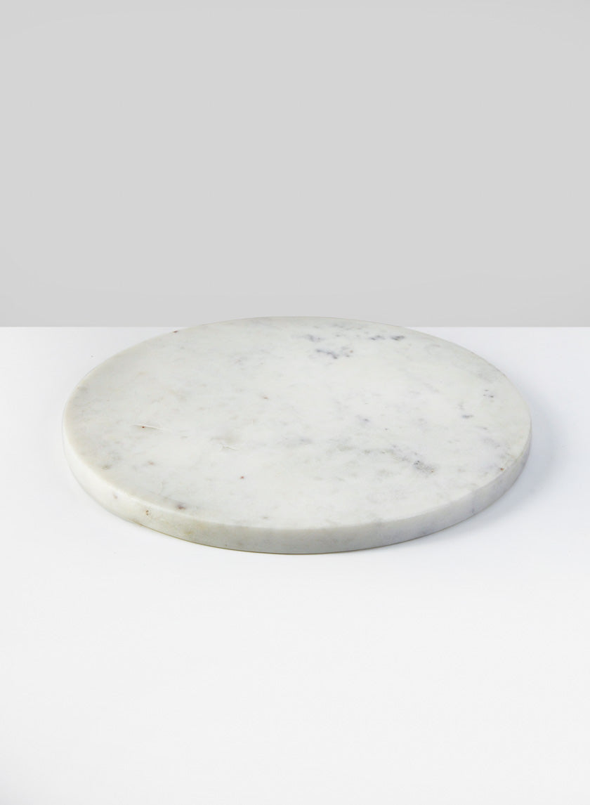 12in Wide Ashgabat White Pastry Tray Decor Jamali-garden