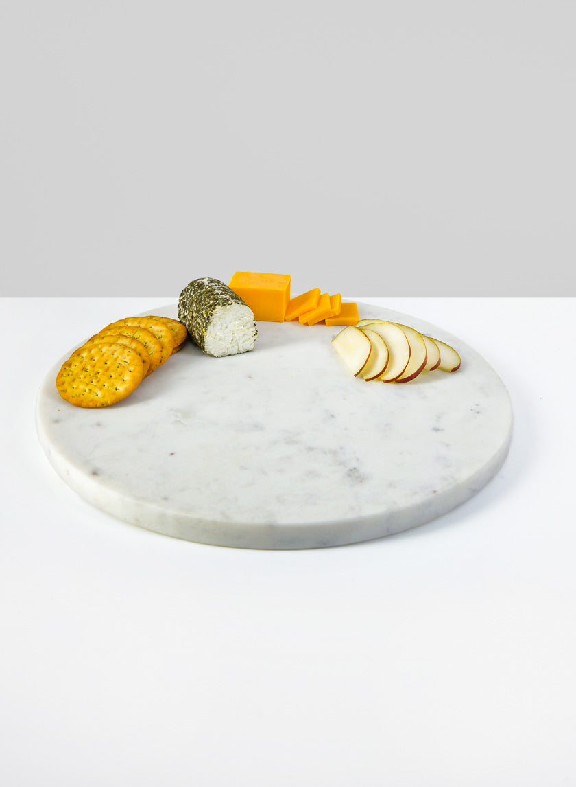 12in Wide Ashgabat White Pastry Tray Decor Jamali-garden
