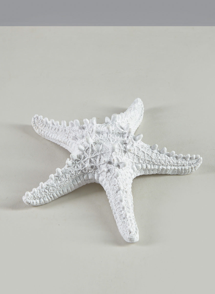 5.5in Long Artificial White Starfish Decor Jamali-garden
