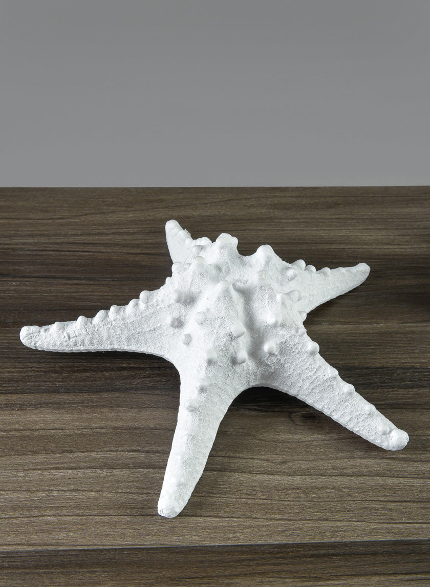9in Long Artificial Giant White Knobby Starfish Decor Jamali-garden