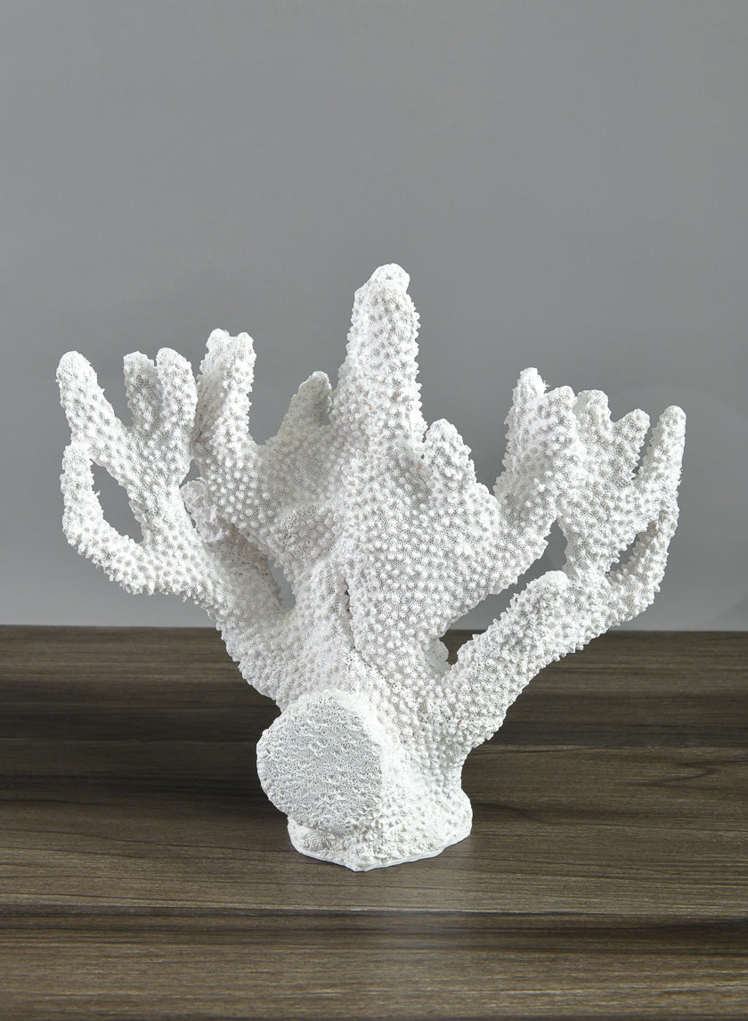 10in Long Artificial White Finger Coral Decor Jamali-garden