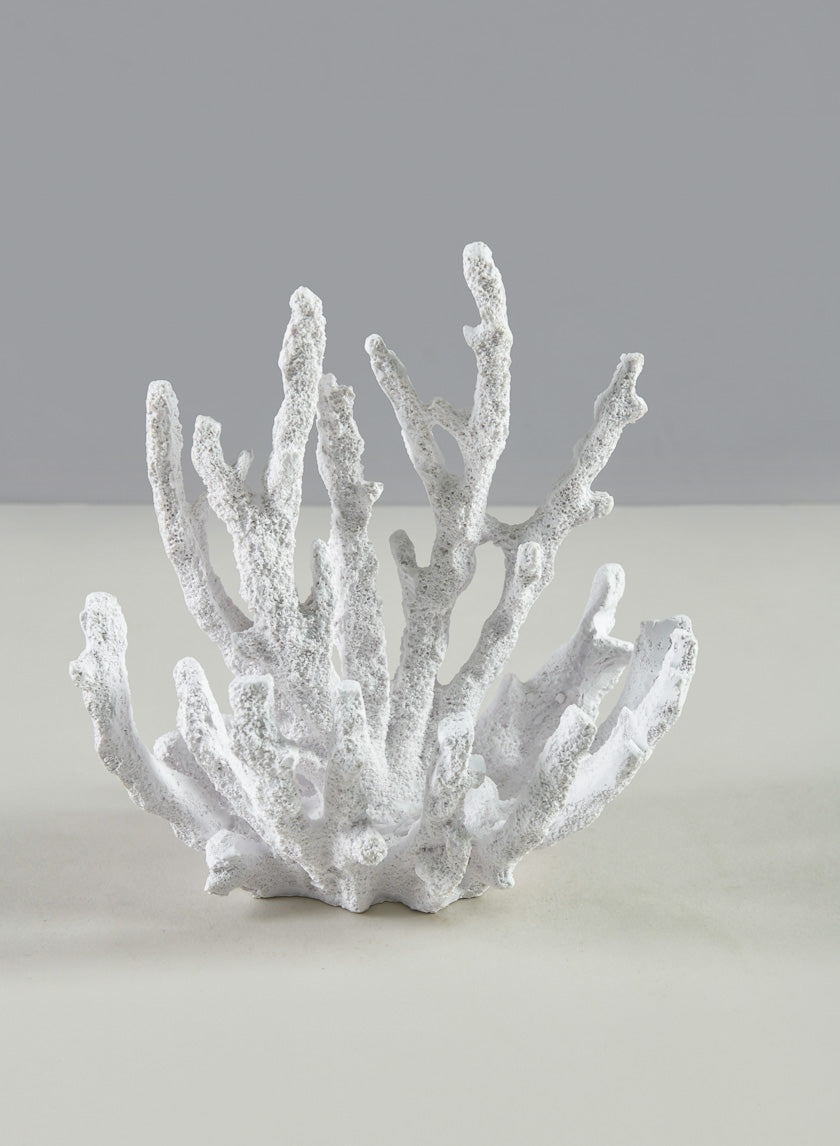 6in Long Artificial White Staghorn Coral Decor Jamali-garden