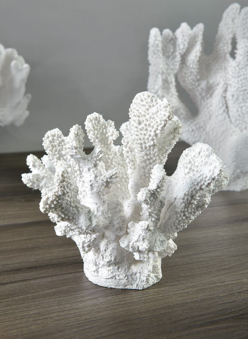 6in Long Artificial White Finger Coral Decor Jamali-garden