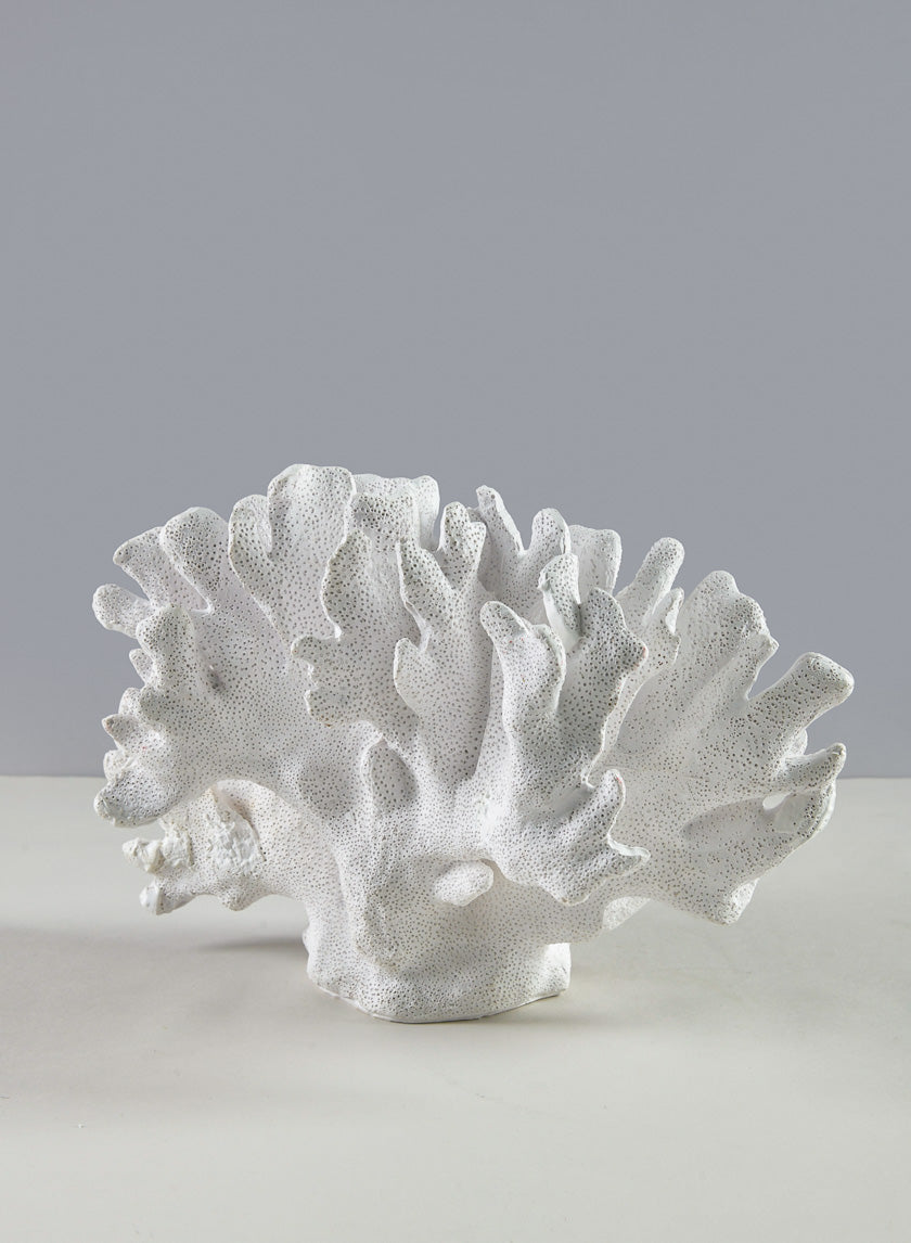 11in Long Artificial White Elkhorn Coral Decor Jamali-garden