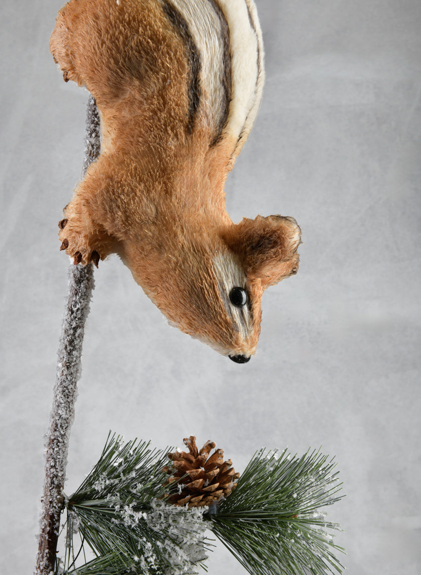 28in Long Brown Squirrel Branch Decor Jamali-garden