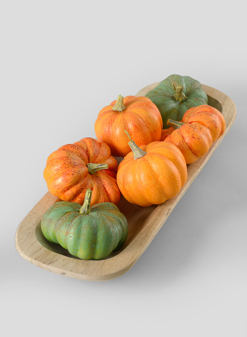 Fresh Farm Multi Color Mini Pumpkins, Bag of 6 Decor Jamali-garden
