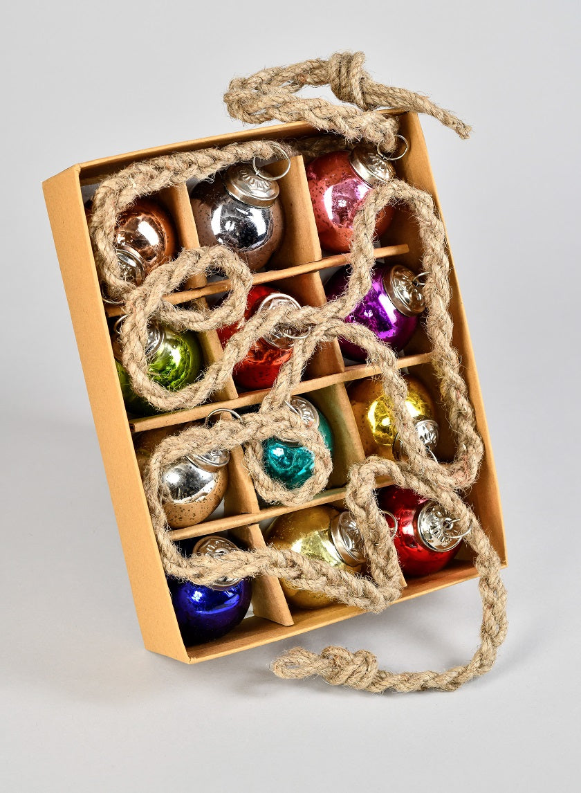 5ft Long Multicolor Glass Ball Garland Decor Jamali-garden