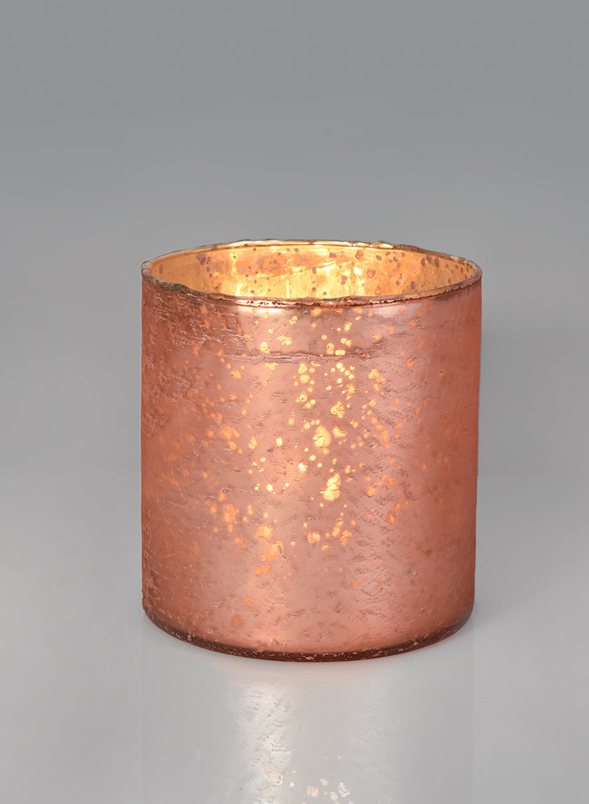 Matte Copper Glass Cylinders Decor Jamali-garden
