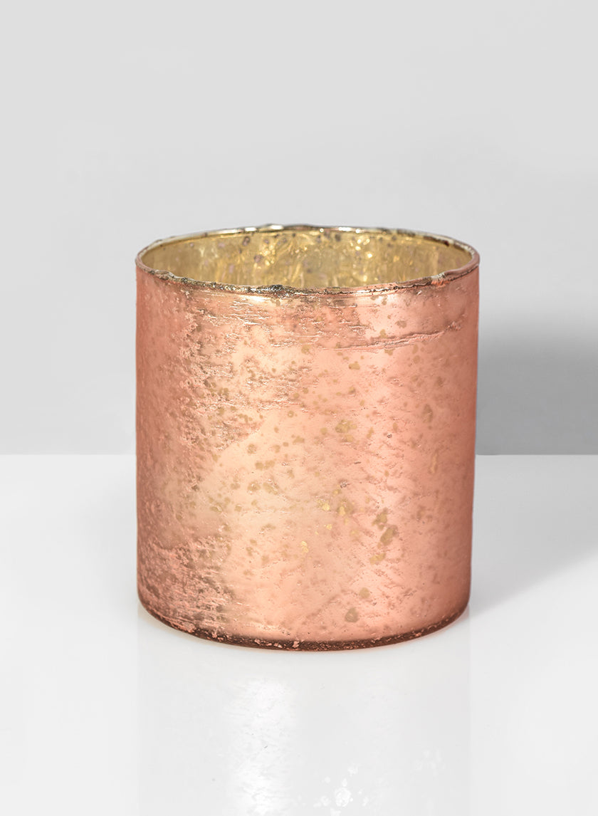 Matte Copper Glass Cylinders Decor Jamali-garden