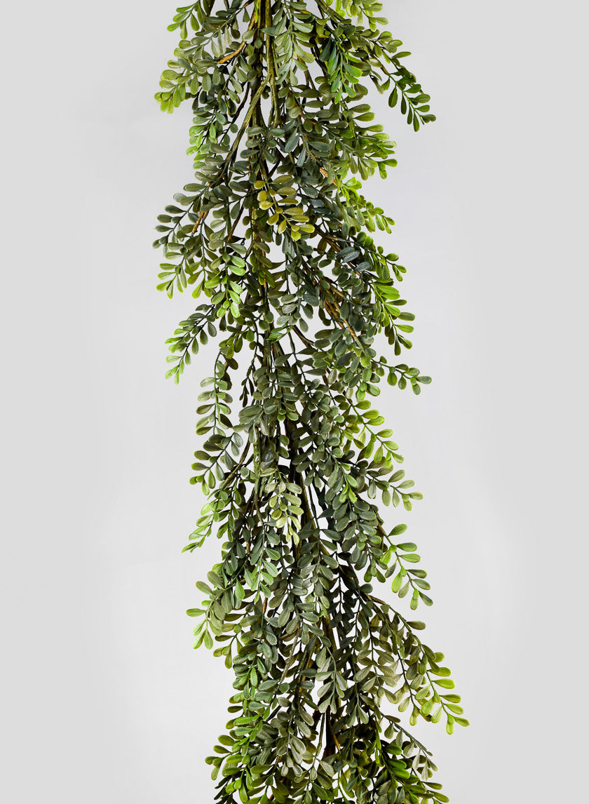 6ft Long Boxwood Leaf Garland Decor Jamali-garden