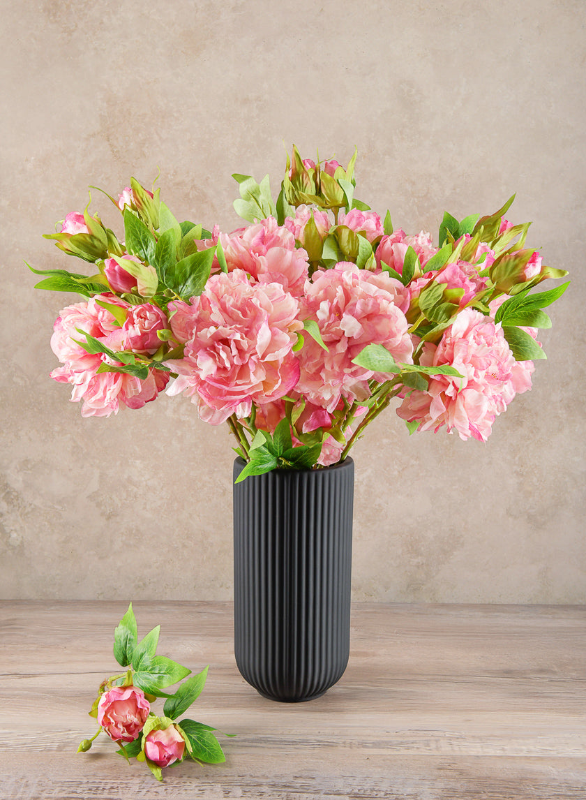 22in Long Spring Blooming with Buds Pink Peony Stem Decor Jamali-garden