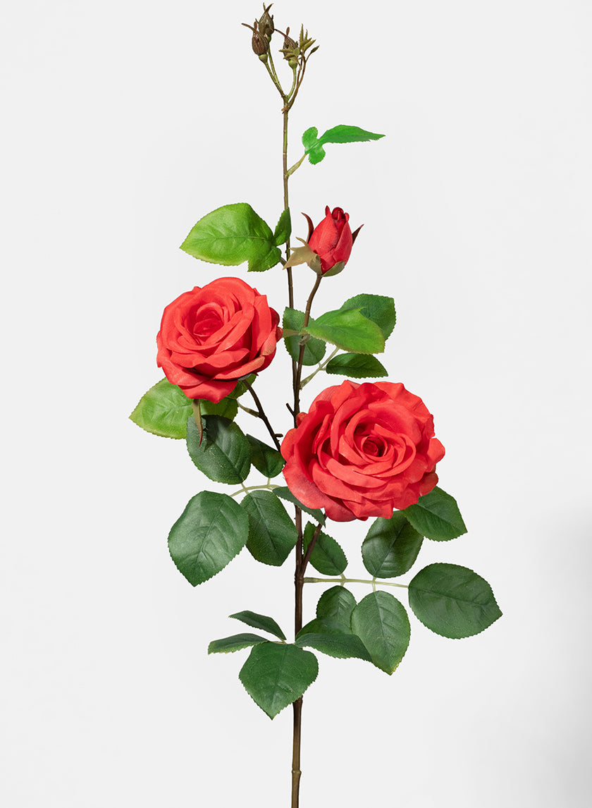 35in Long Red Rose Spray Decor Jamali-garden
