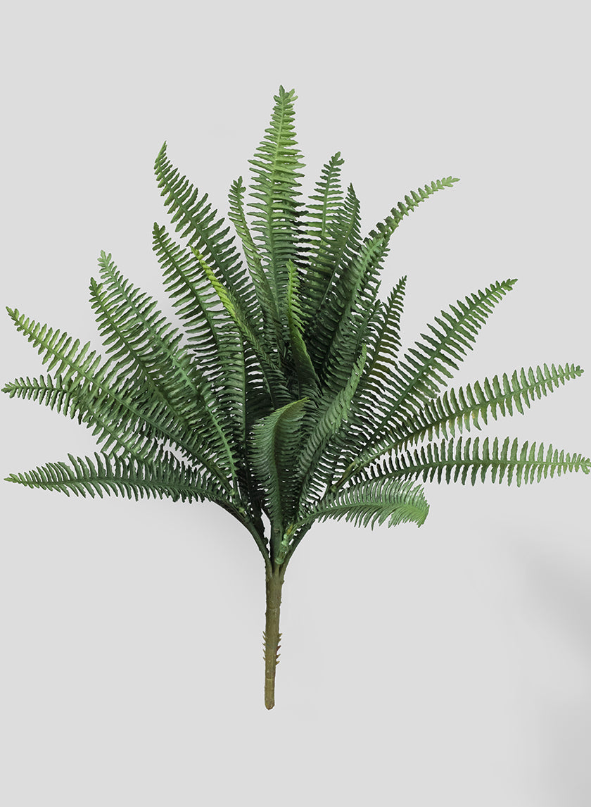 18in Long Dark Green Fern Bush Decor Jamali-garden