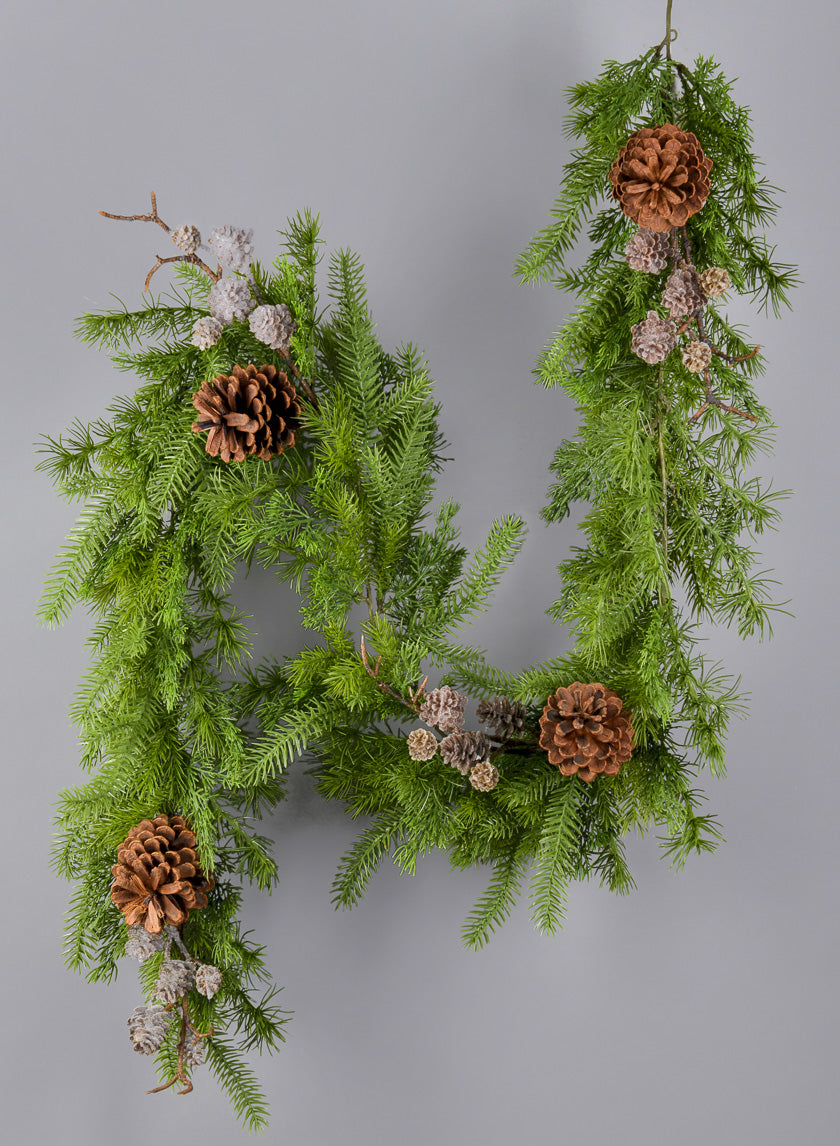 77in Long Mixed Pine Plus Pine Cones Vine Decor Jamali-garden