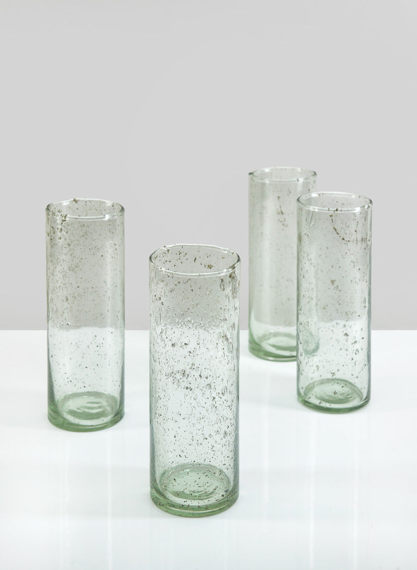 7in Tall Antoine Vintage Glass Bud Vase Decor Jamali-garden