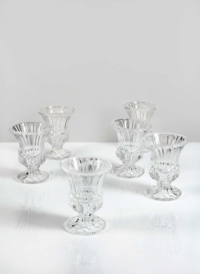 4in Tall Mimosa Glass Urn, Mini Decor Jamali-garden
