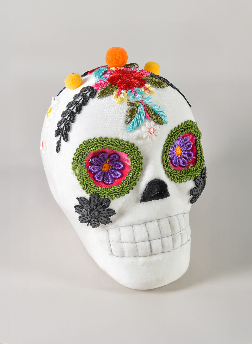 6in Calabera Mexican Skull Decor Jamali-garden