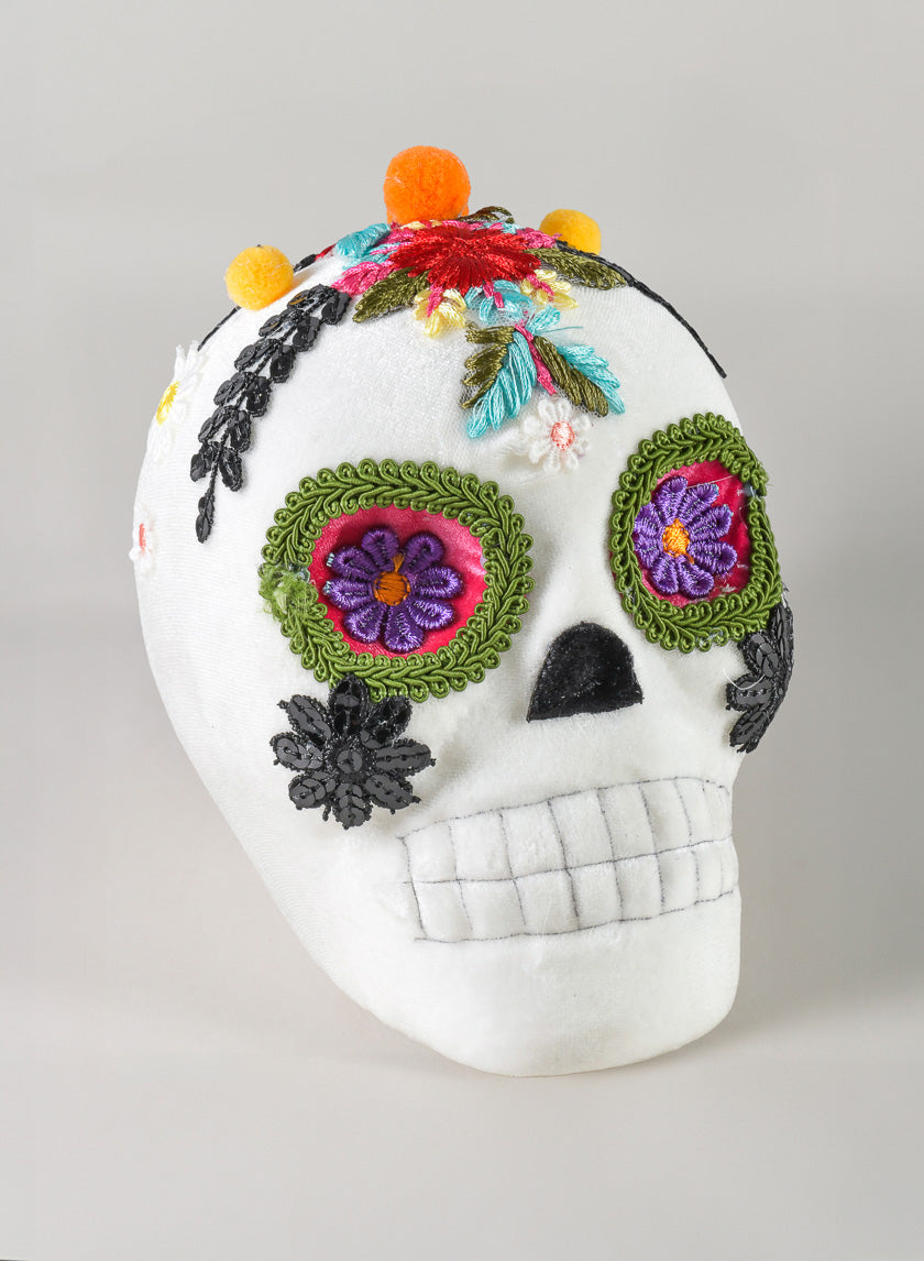 6in Calabera Mexican Skull Decor Jamali-garden