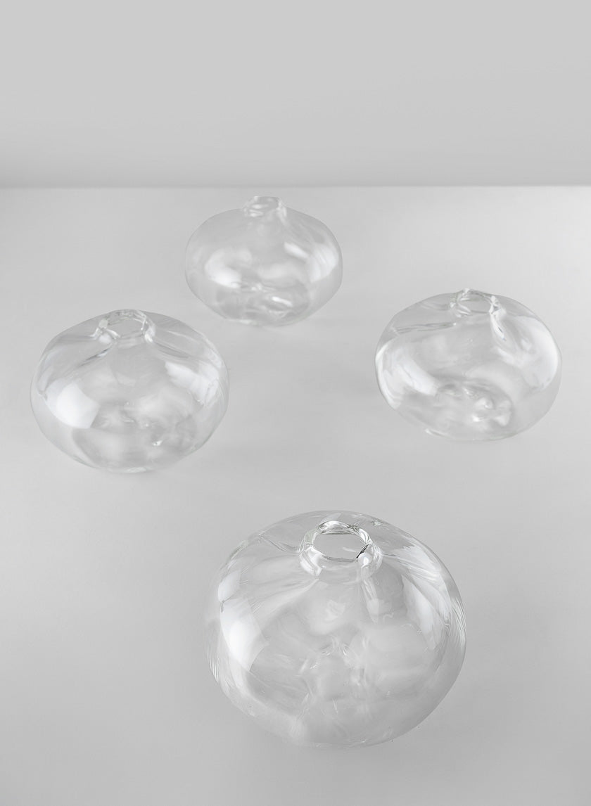 4in Wide Veroce Glass Vase, Mini Decor Jamali-garden