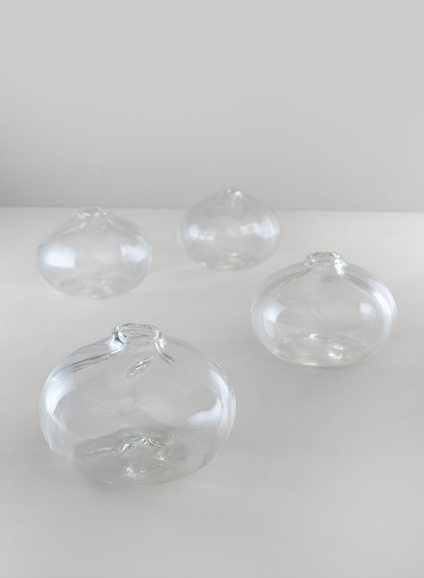 4in Wide Veroce Glass Vase, Mini Decor Jamali-garden