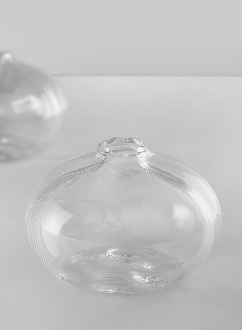 4in Wide Veroce Glass Vase, Mini Decor Jamali-garden