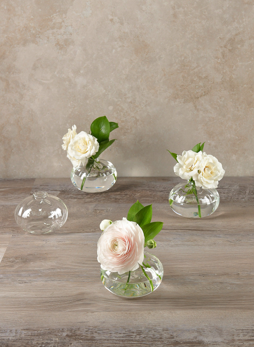 4in Wide Veroce Glass Vase, Mini Decor Jamali-garden