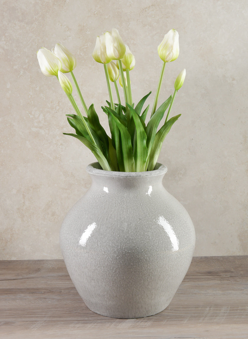 19in Long Cream Tulip Bunch Decor Jamali-garden