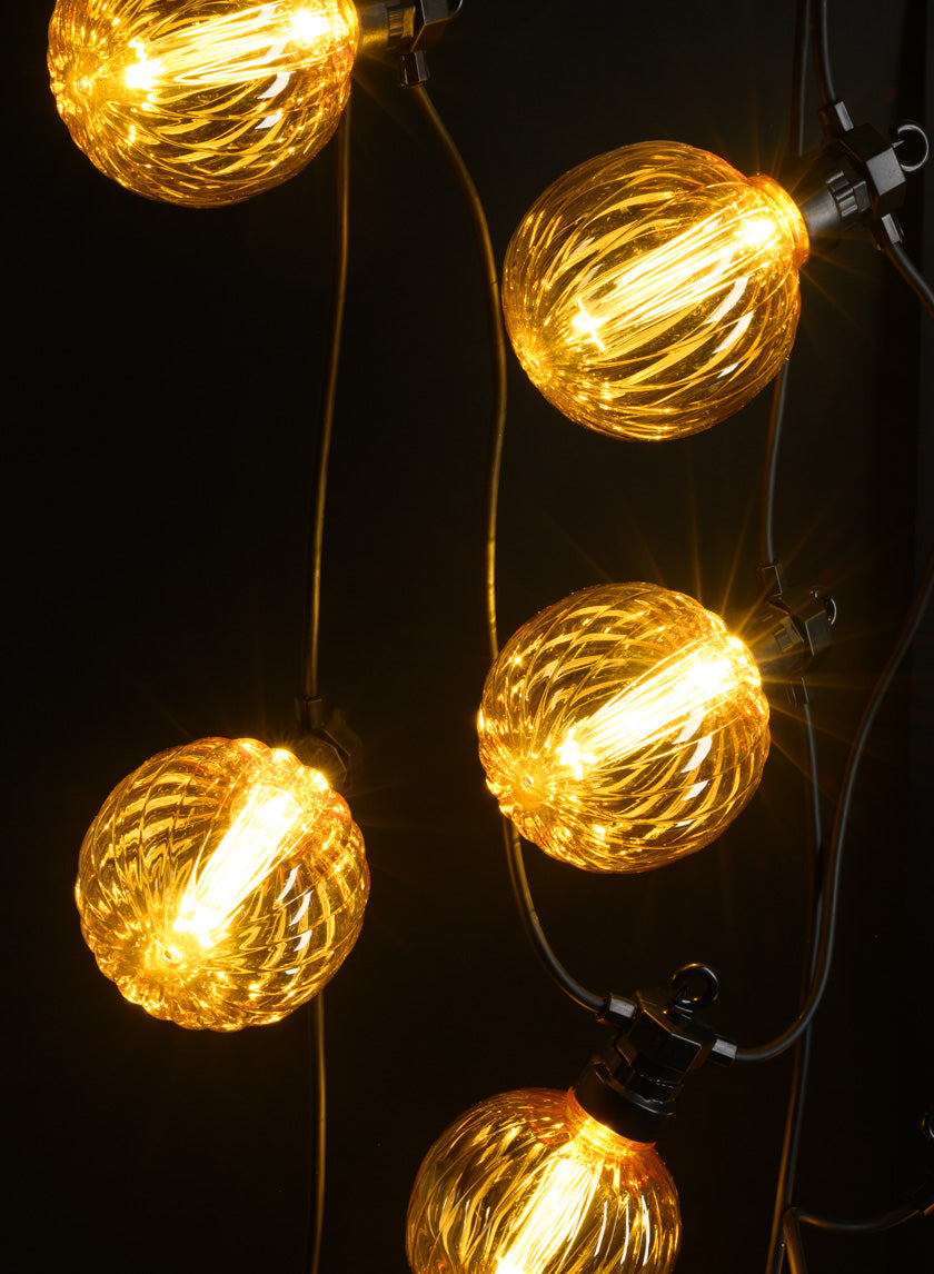 20ft Long Light Patio &amp; Garden Indoor Outdoor Amber Accent Light String Decor Jamali-garden