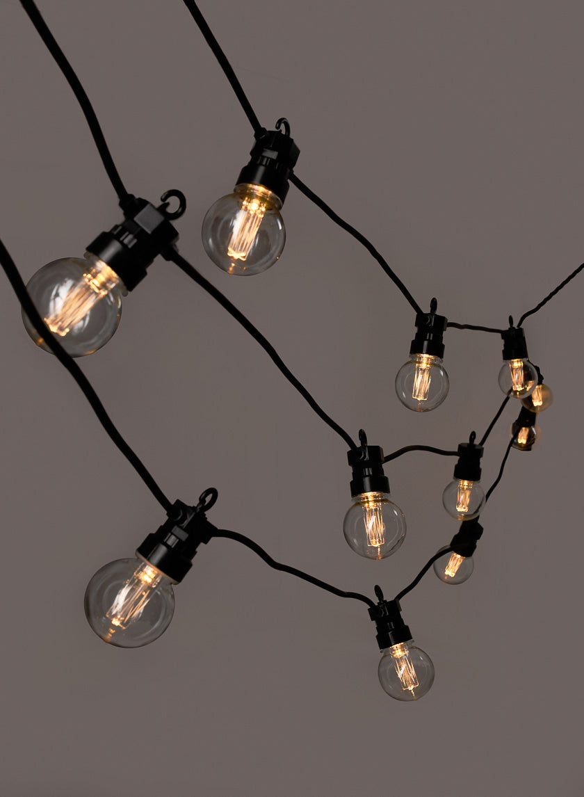 29ft Long 20 Filament LED Party Lights Set Decor Jamali-garden