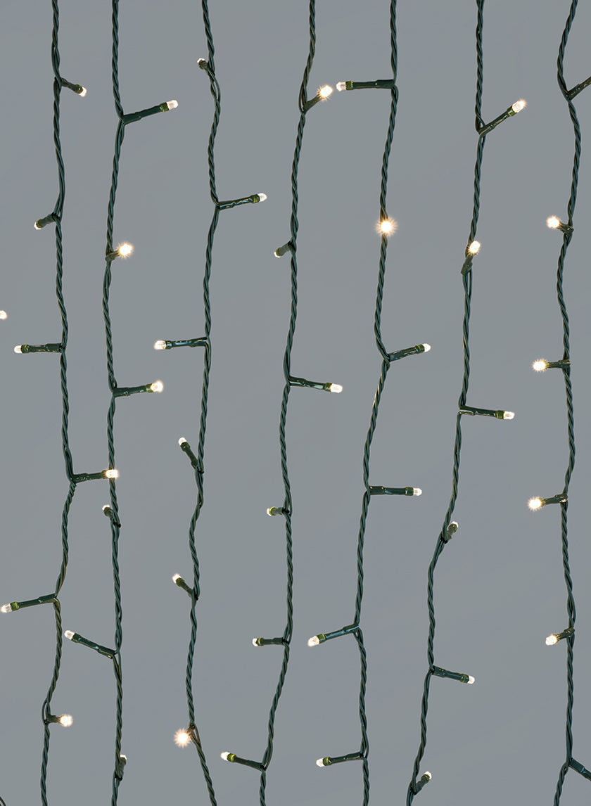147ft Long Cord 600 Warm White LED Lights set, Green Cord Decor Jamali-garden