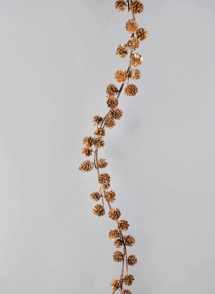 68in Long Mini Pinecones Garland Decor Jamali-garden