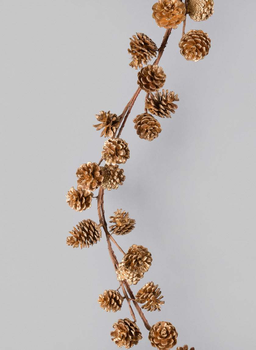 68in Long Mini Pinecones Garland Decor Jamali-garden