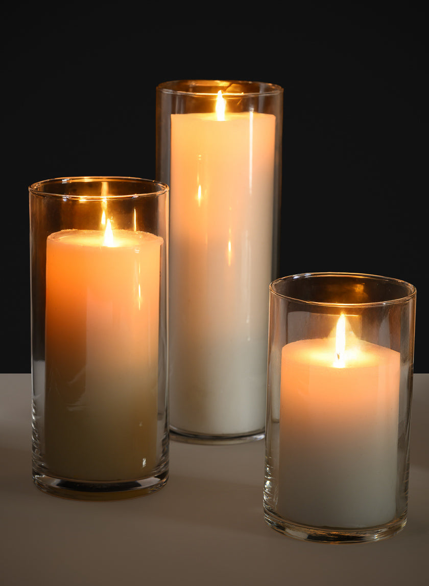 Best Value Glass Cylinder, Set of 12 Decor Jamali-garden