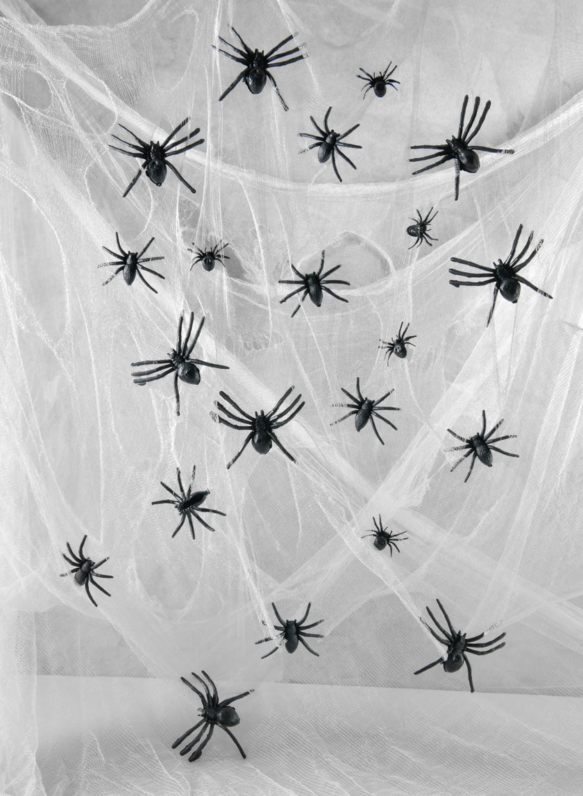 6ft Wicked Web With Small Spiders Decor Jamali-garden